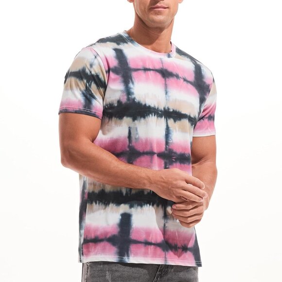 Mens White Hipster Hip Hop Short Sleeve Print T Shirt Casual Fashion Tee - Picture 2 of 5